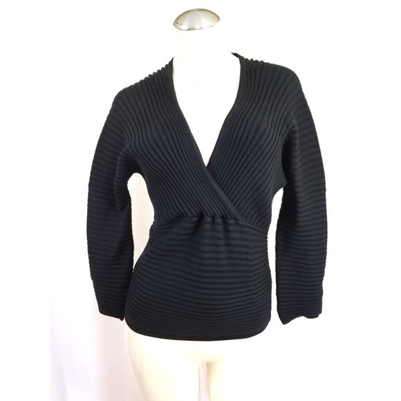 Marc D'Alcy Tops - 3/$25 Marc D'Alcy Paris Size L Silk Knit Top Black